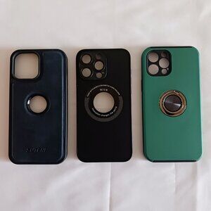 Lot of 3 Hardcover iPhone 13 Pro Max Cases